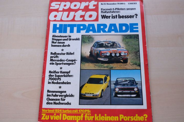Deckblatt Sport Auto (12/1978)